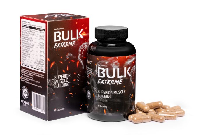 Boost your muscle growth and vitality with Bulk Extreme! Natural, effective, and designed for the ultimate strength-training support.