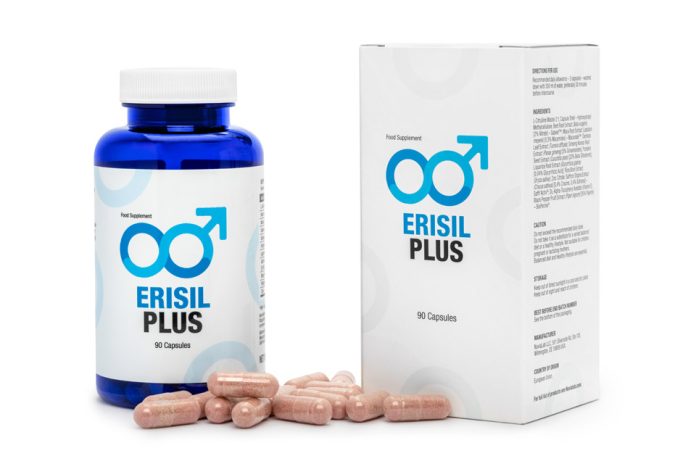 Boost male vitality with Erisil Plus! Natural ingredients for enhanced sexual health, improved erections, and prostate support.
