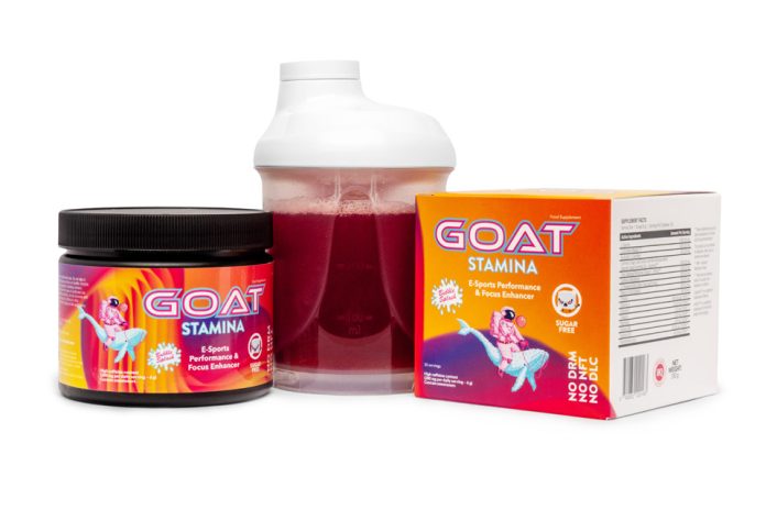 Boost your gaming with GOAT Stamina: long-lasting energy, enhanced focus, no sugar crashes. Stay sharp, play longer!