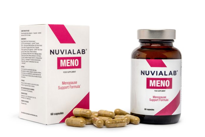 Discover NuviaLab Meno: the natural solution for easing menopause symptoms, from hot flashes to mood swings, for a balanced well-being.