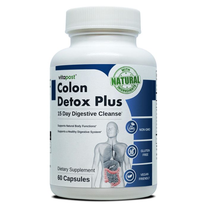 Boost your digestive health with VitaPost Colon Detox Plus, a 15-day detox to cleanse and rejuvenate your system.
