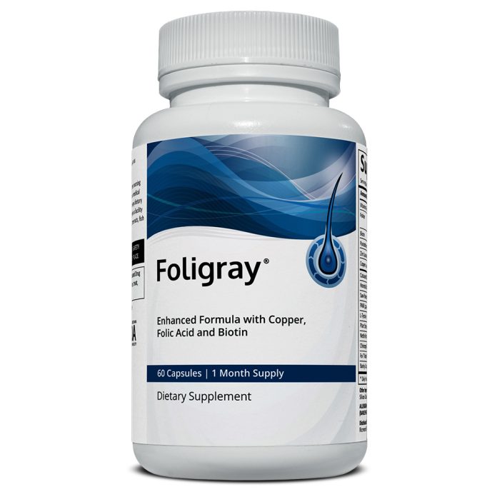 Discover Foligray, the dietary supplement that nourishes and supports natural hair pigmentation for vibrant color.