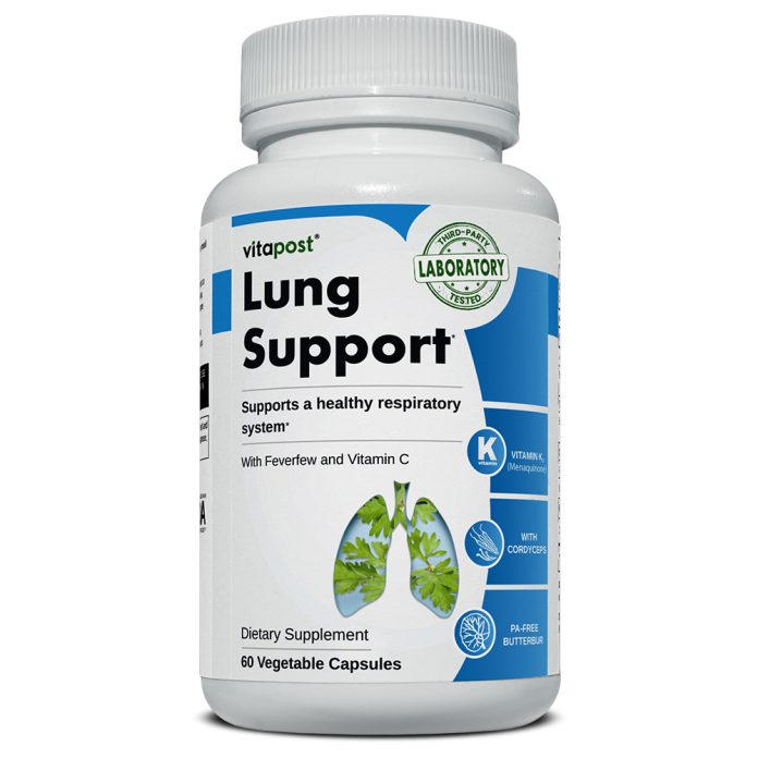 Boost your respiratory health with VitaPost Lung Support, packed with vitamins, antioxidants, and botanicals.