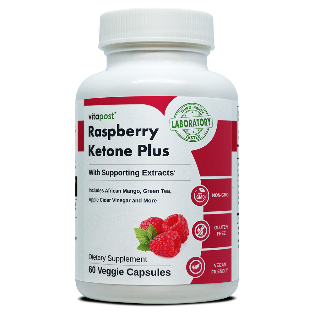 Boost your metabolism and health with Raspberry Ketone Plus, a natural blend of raspberry ketones, green tea, and more!