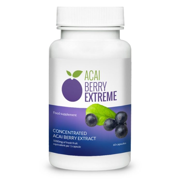 Boost your weight management journey with Acai Berry Extreme, packed with 5000 mg of pure acai extract for energy and health support.