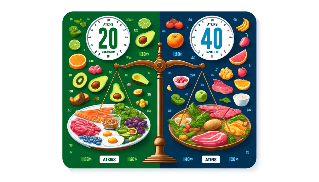 Discover the differences between Atkins 20 and Atkins 40, two popular low-carb diets. Find out which plan suits your weight loss goals and lifestyle.